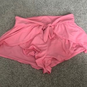small flowy pink free people shorts